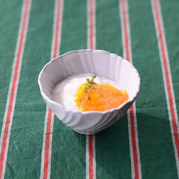 みかんソースのヨーグルト
