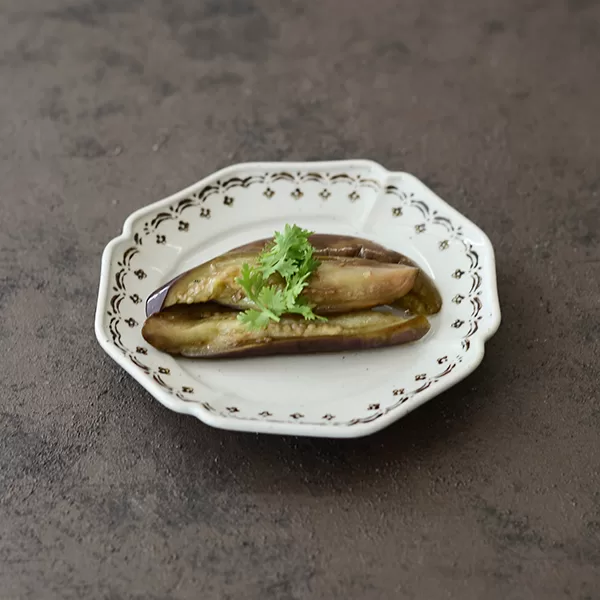 秋なすのレンジ蒸し