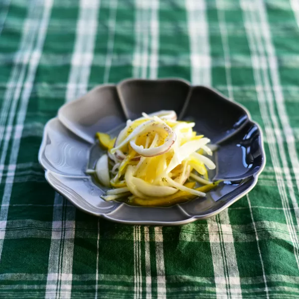 新玉ねぎといかのマリネ