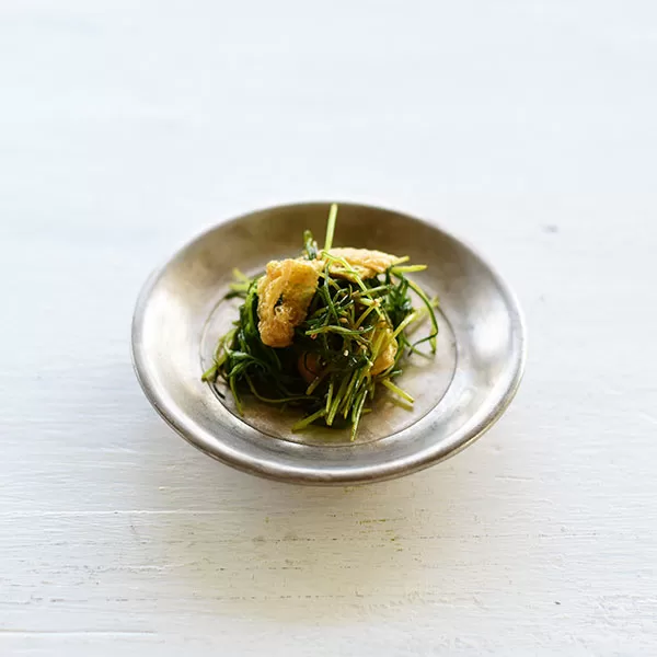 おかひじきと油揚げの炒め物