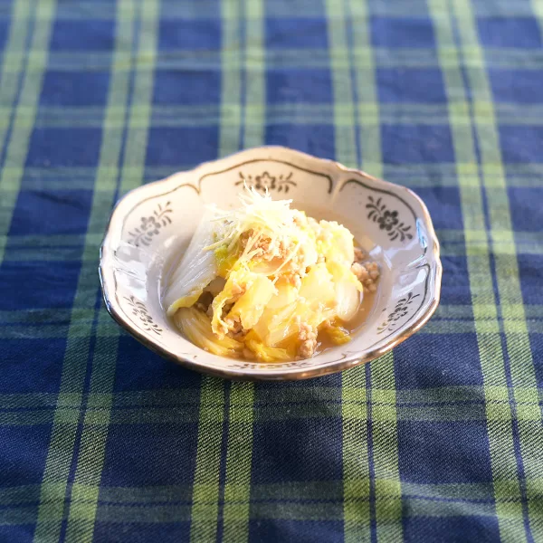 白菜のそぼろ煮