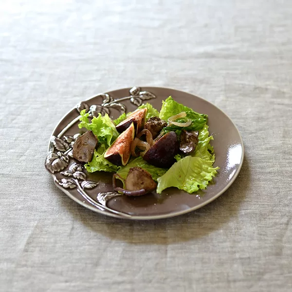 鶏レバーといちじくのサラダ
