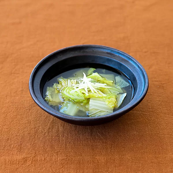 白菜の塩あんかけスープ