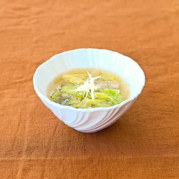 白菜の塩あんかけスープ