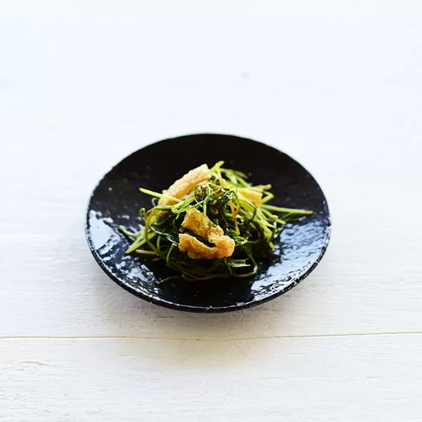 おかひじきと油揚げの炒め物