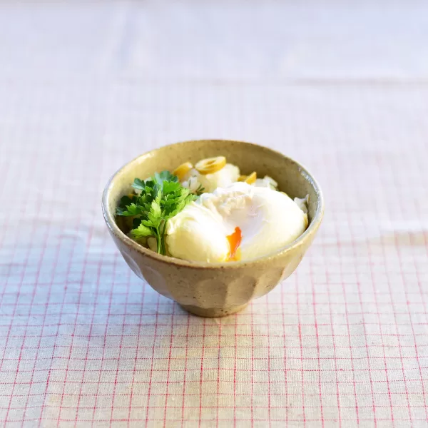 オリーブと卵のごはん