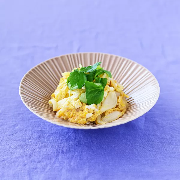 新玉ねぎの玉子丼