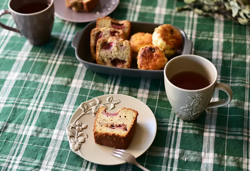 苺と紅茶のパウンドケーキ