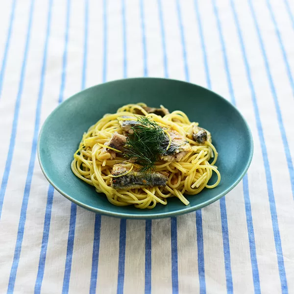 イワシとレモンのパスタ