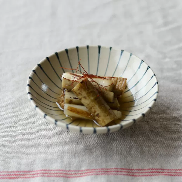 ネギとごぼうと厚揚げの煮浸し