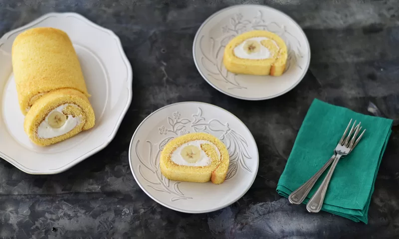 バナナロールケーキ