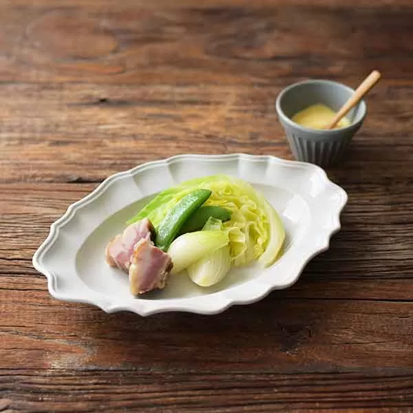 蒸し野菜のレモンマヨネーズソース