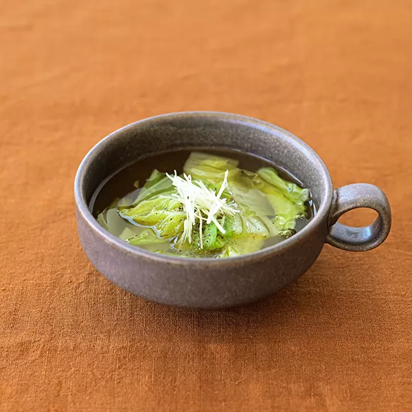 白菜の塩あんかけスープ