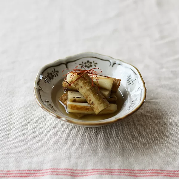 ネギとごぼうと厚揚げの煮浸し