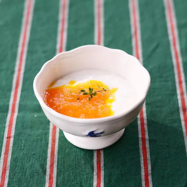 みかんソースのヨーグルト