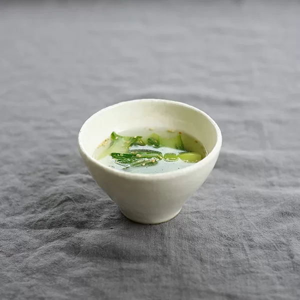 青梗菜としょうがのスープ