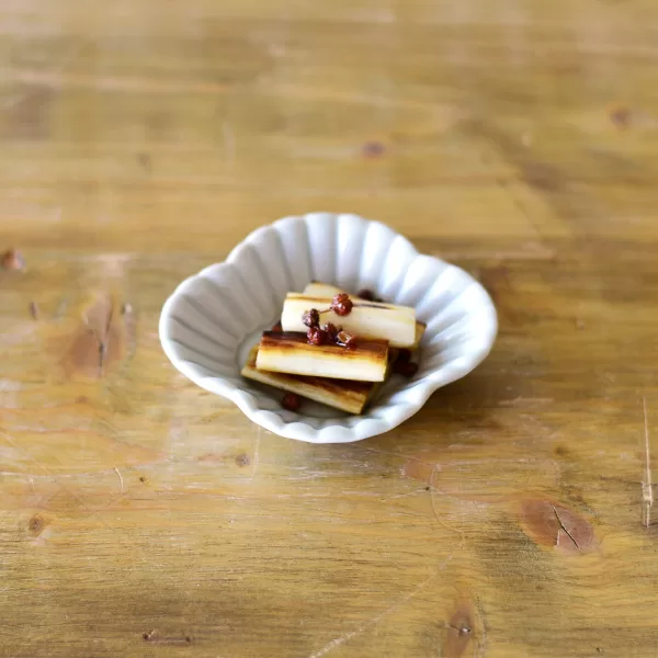 焼きねぎの花椒オイルがけ