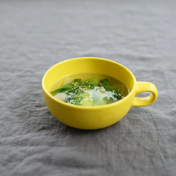 青梗菜としょうがのスープ