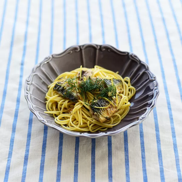 イワシとレモンのパスタ